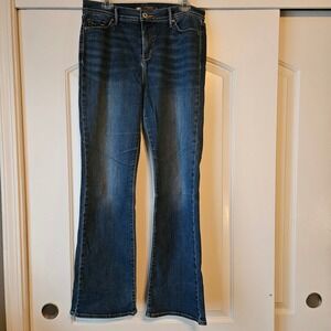 Levi's Women's Size 12 Perfectly Slim 512 Bootcut Jeans Blue Denim Dark Wash